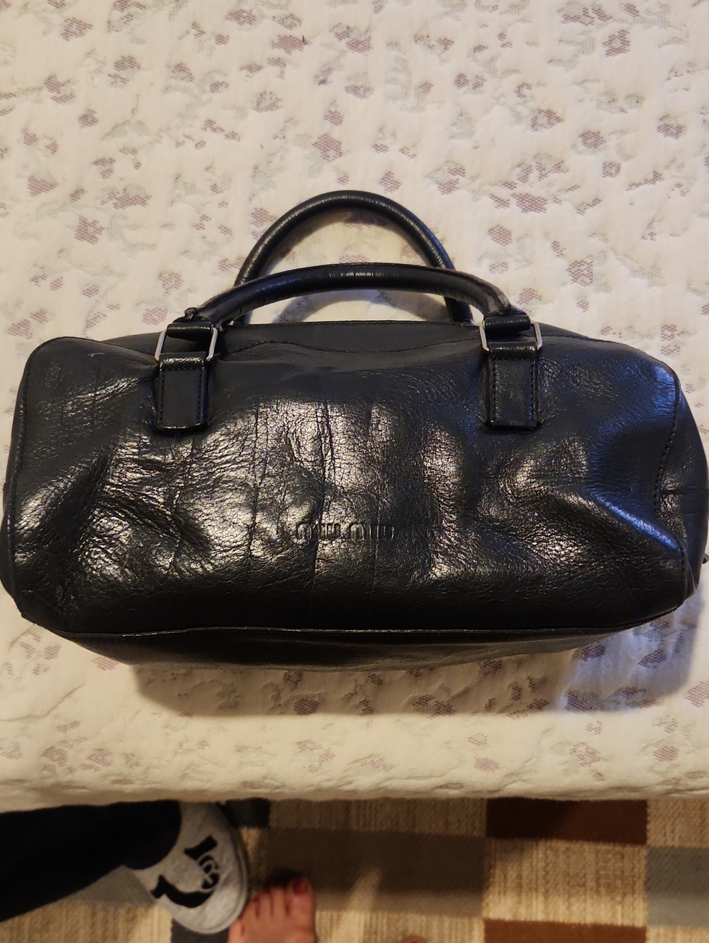 Miu Miu Black Leather Mini Satchel